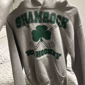 Russell Athletic Gray Shamrock Hoodie